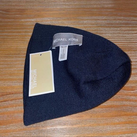 Michael Kors MK Reversible Logo Knit Beanie Hat - Picture 6 of 6
